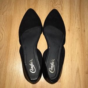 Candies Black Flats